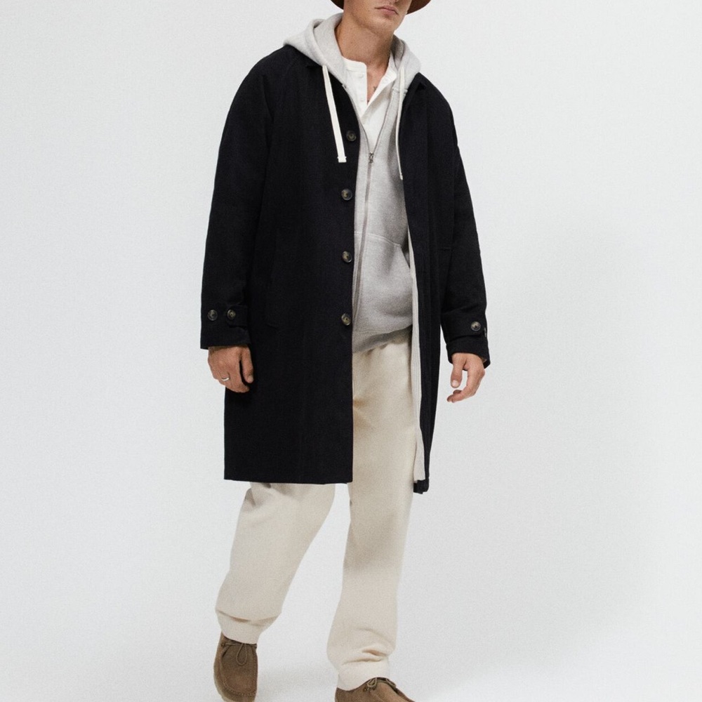 ZARA STRUCTURED COTTON PARKA